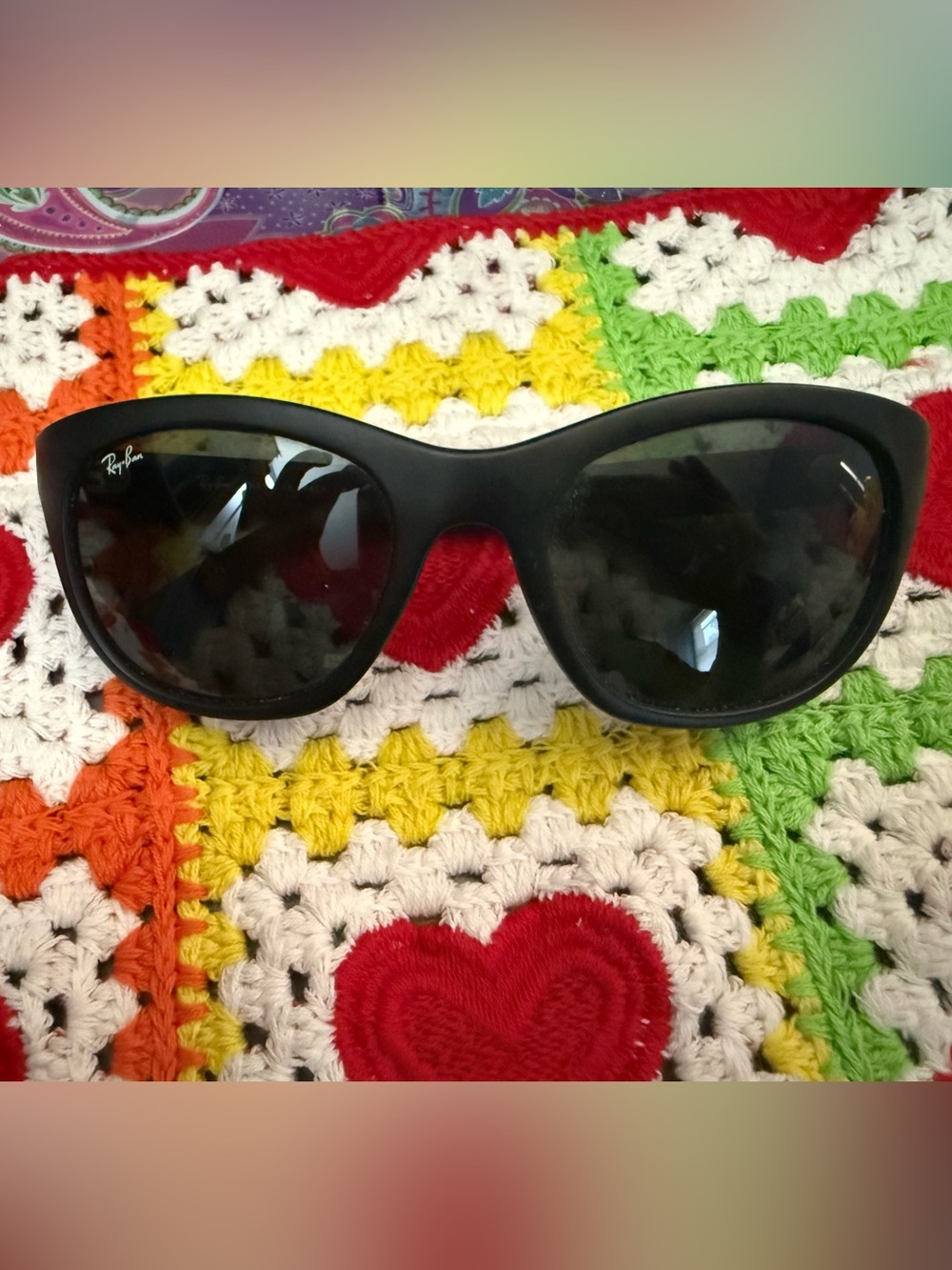 Ray-Ban Women's Matte Black Cat-Eye Sunglasses
